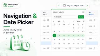 Weekly Logs Plugin -  Navigation Demo