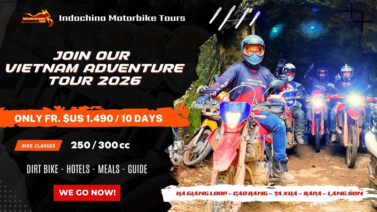 10-Day Incredible Vietnam off-road motorcycle tour to Ta Xua, Ha Giang and Cao Bang