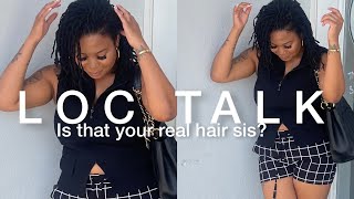 LOC TALK : IS THIS MY REAL HAIR ??? EXTENSIONS ? LOC COLOR + MORE | ANSWERING YOUR ASSUMPTIONS