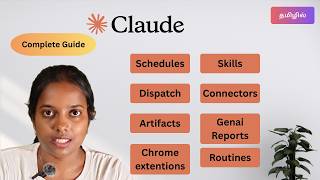 Claude Complete Guide in Tamil 2026 | Schedules, Connectors, Skills, Artifacts, Dispatch Explained 🔥