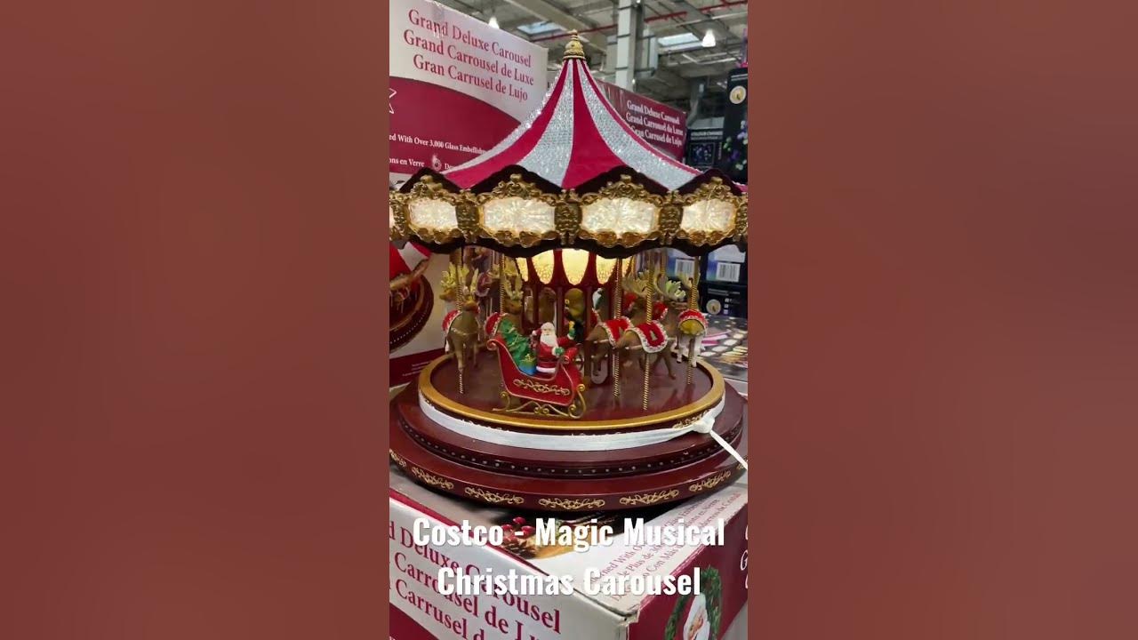 Costco Moving Magical Musical Christmas Merry Go Round Carousel