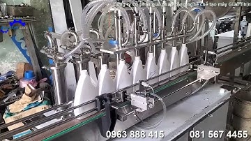 Máy chiết rót nước rửa kính 6 vòi tự động