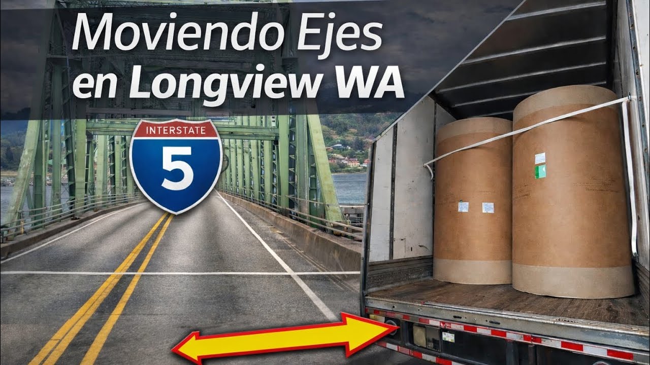 Ajuste de ejes y carga en Longview: del Columbia a la báscula.