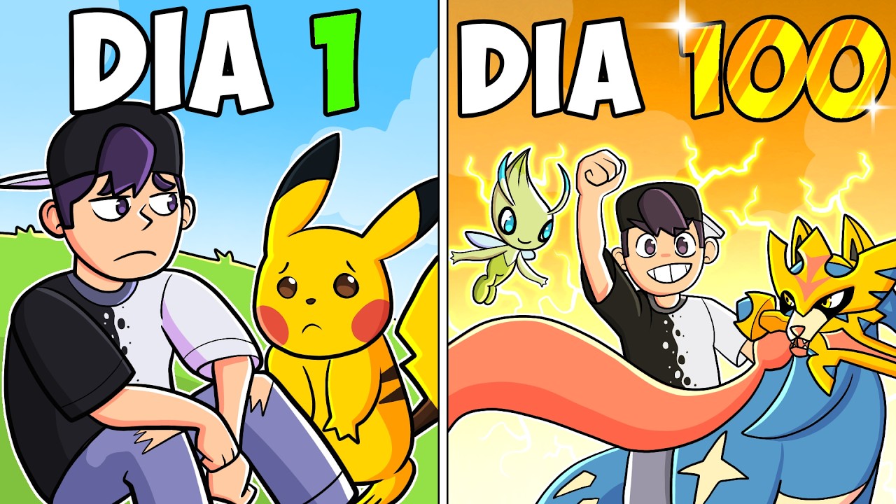 SOBREVIVI 100 DIAS NO PIXELMON BRASIL! O FILME