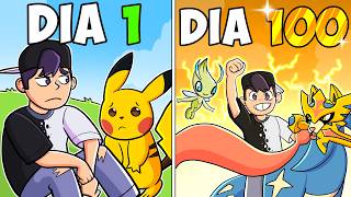 SOBREVIVI 100 DIAS NO PIXELMON BRASIL! O FILME