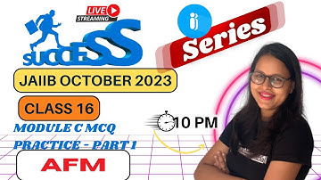 JAIIB OCT 2023 | JAIIB Success Series - AFM  | MODULE  C MCQs PRACTICE - PART 1  | Ambitious Baba