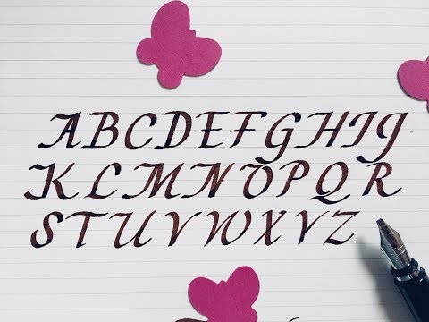 how to write in calligraphy | calligraphy fountain pen | easy way
