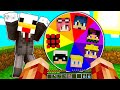 BELLAFACCIA SFIDA LA RUOTA DEGLI AMICI YOUTUBER SU MINECRAFT!!