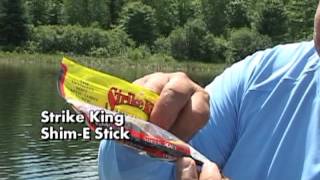 Don gets big smallmouth bass on Strike King Shim E Stick