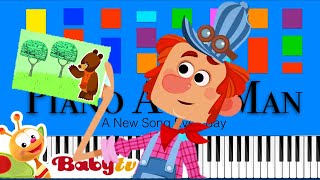 Babytv - The Post Train Slow Easy Medium 4K Piano Tutorial