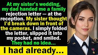 My Dad Gave Me a Disownment Letter at My Sister’s Wedding… Then Federal Agents Walked In