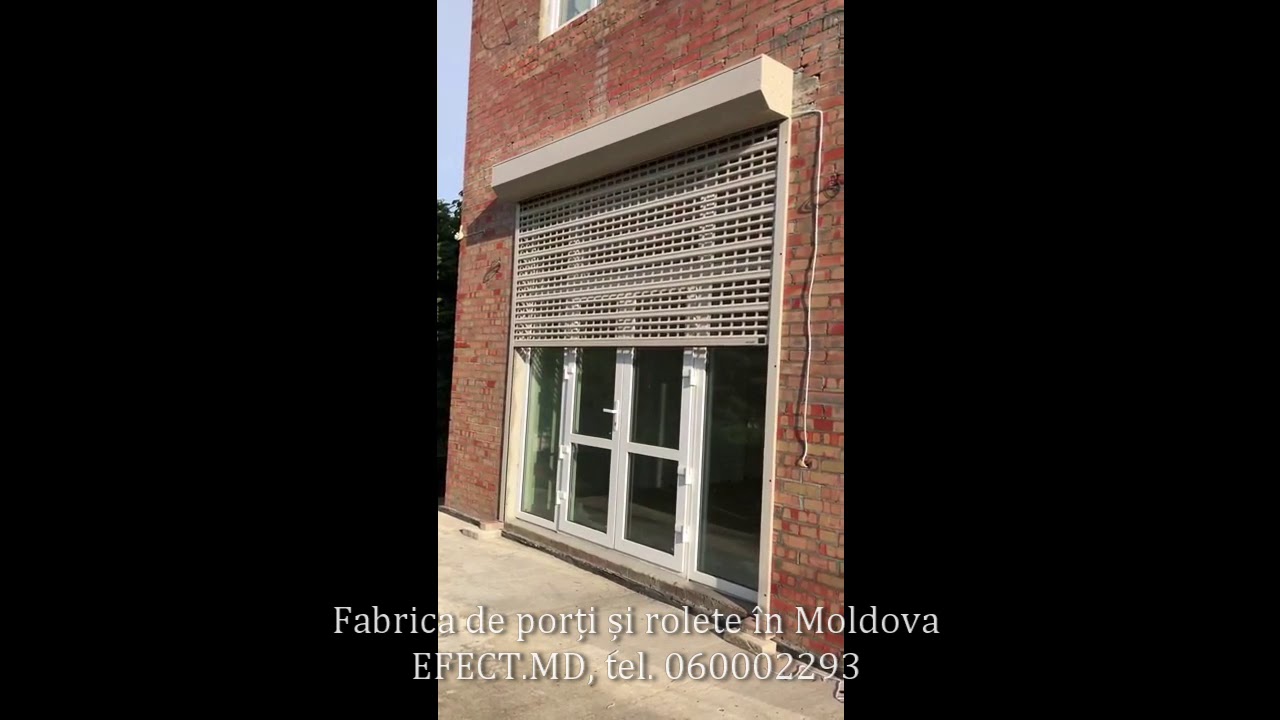 Rolete de tip grilaj pentru uși și ferestre. Fabrica de porți și rolete în Moldova - 079000590