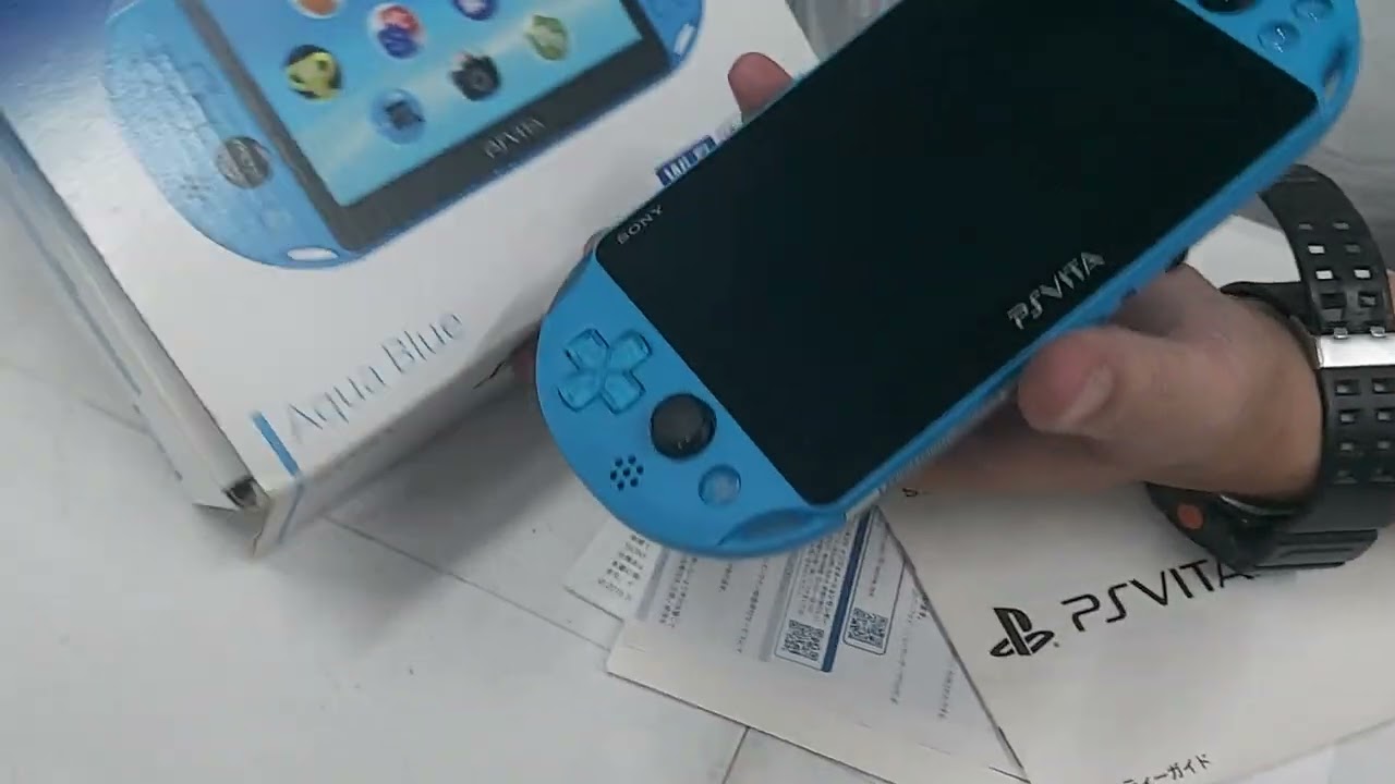 Psvita azul na caixa ! Aqua Blue o mais lindo de todos