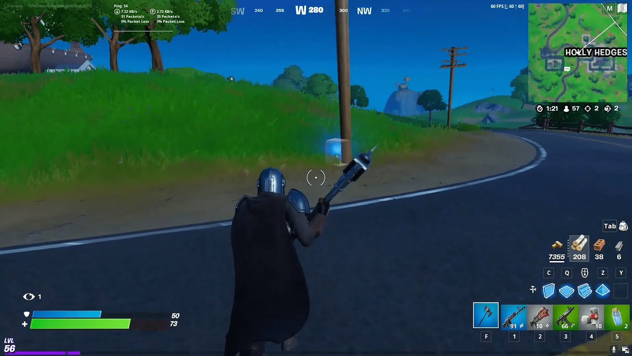 Place a wiretap on any of the telephone poles near Holly Hedges