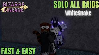 [Bizarre Lineage] How to SOLO all RAIDS with WHITESNAKE!