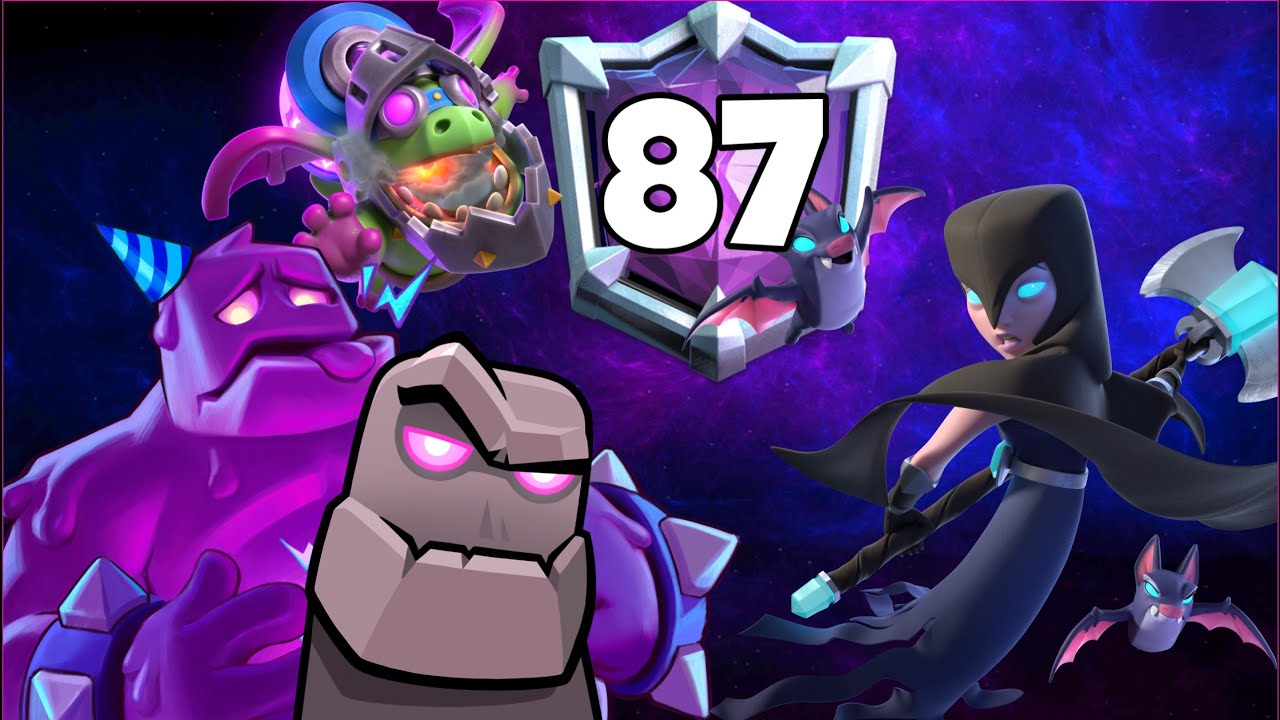 Top 80 with Double Golem Deck.!