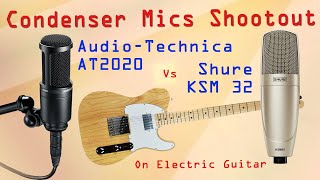 ... in this video, we record electric guitar with two condenser
microphon...