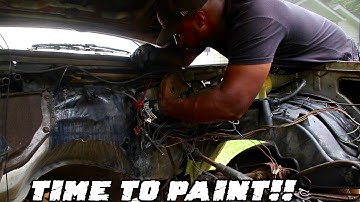 30 DAYS TO V8 EPISODE 6: CLEANING UP WIRING AND PAINTED THE ENGINE BAY!