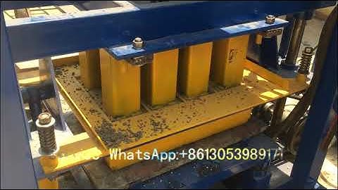 Testing QT4-30 diesel engine hydraulic block machine for Senegal customer