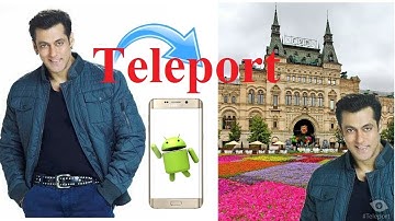 How to Change Background of Photos By Teleport in android Phone in English 2019
