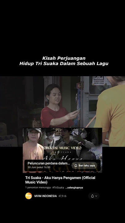 Kisah Hidup Tri Suaka Dalam Sebuah Lagu Aku Hanya Pengamen #musicvideo