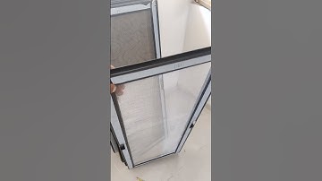 Three Track Allumunium window shutter with mosquito jali#shortsvideo