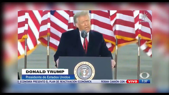 Último discurso de Donald Trump como presidente de EE.UU