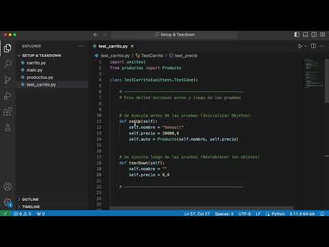 2.6. Python | Pruebas Unitarias - SetUp & Teardown    #python