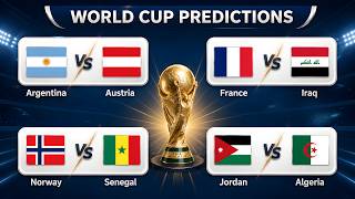 World Cup Predictions π― Argentina vs Austria | France vs Iraq | Norway vs Senegal More World Cup Predictions π― Argentina vs Austria | France vs Iraq | Norway vs Senegal More