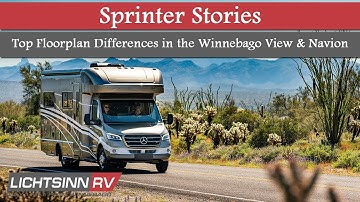 LichtsinnRV.com - Top Floorplan Differences in the Winnebago View and Navion