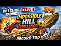 Hill Climb Racing LIVE 🔴 | Impossible Hill Challenge 😱 | Record Tod Gameplay