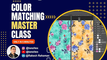 Advanced Color Matching Tutorial For Textile Digital Print Designing In Photoshop (hindi)