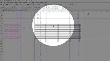 Live Hinge Wallet Box CorelDraw LaserProject