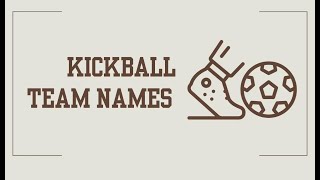 Best Kickball Team Names: Funny, for Kids and Adults, Puns, and Church Team Names #teamgame #sports