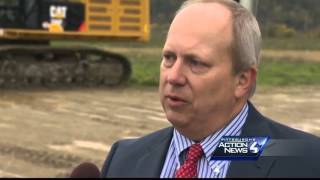 Groundbreaking held for new development at old Hazelwood mill site