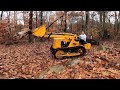 Cutting Down Trees with a Oliver OC-3 Crawler