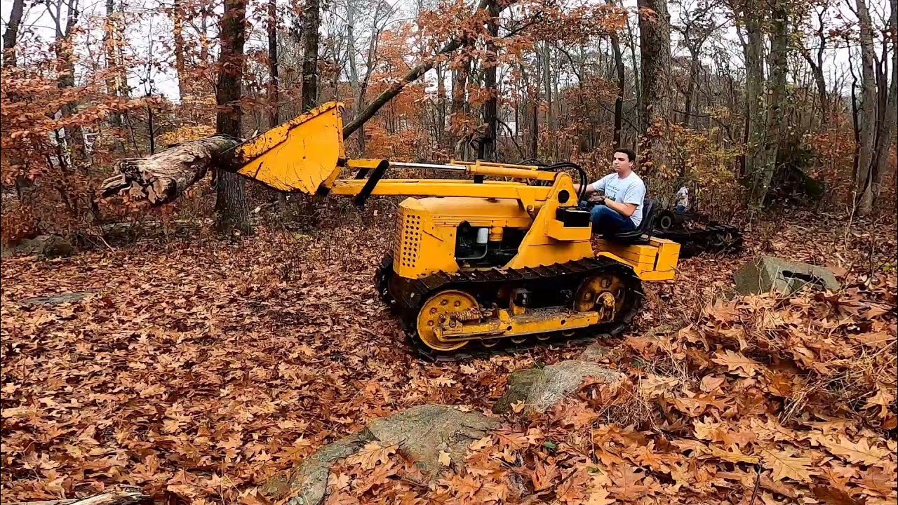 Cutting Down Trees with a Oliver OC-3 Crawler