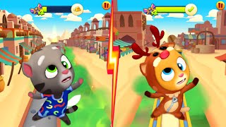 Talking Tom Gold Run - Relic Rush vs Lava Escape - Reindeer Ginger vs Snake Off Tom screenshot 3