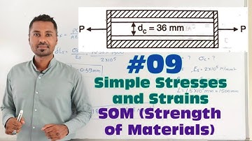 Simple Stresses and Strains/Composite bar/SOM (Strength of Materials)/MOS/CIVil/Mechanical engg/Pr 9