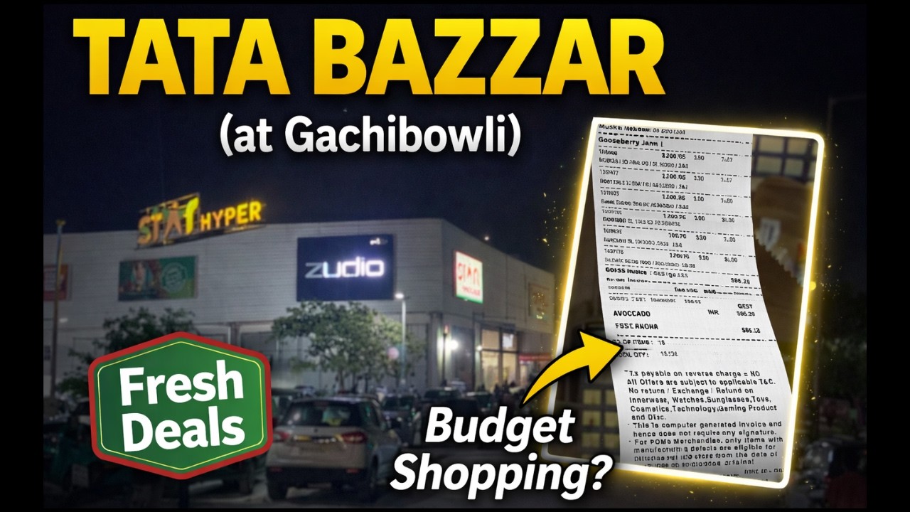 Tata Bazaar Gachibowli 🛒 Full Store Tour | Budget Shopping or Not? | Is Tata Bazaar Cheap? 🤔 #tata