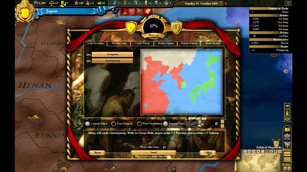 Let's Play Europa Universalis III ,Japan Part 1 (with Kyle