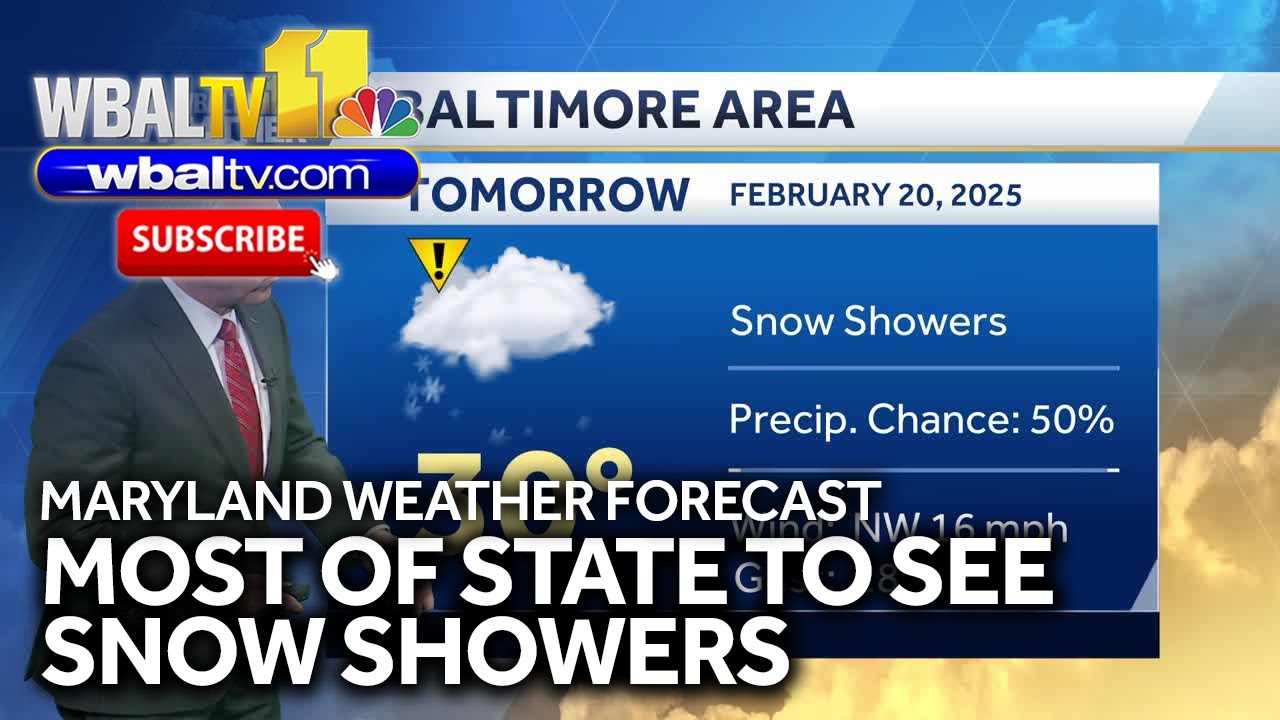 Maryland weather forecast: Chance for snow showers across region on ...