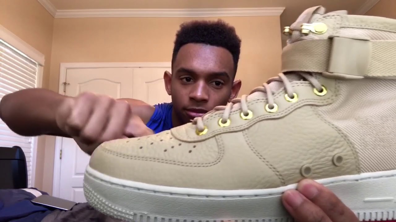 NIKE SF AF1 MID MUSHROOM/BONE UNBOXING 