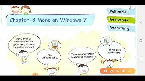 Class 5 Computer Chapter 3 More on Windows 7