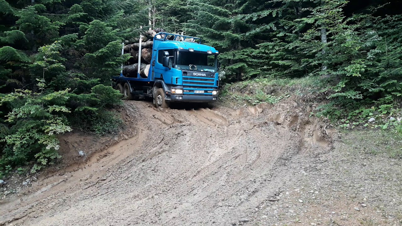 Holztransporte Scania 124c 6x4