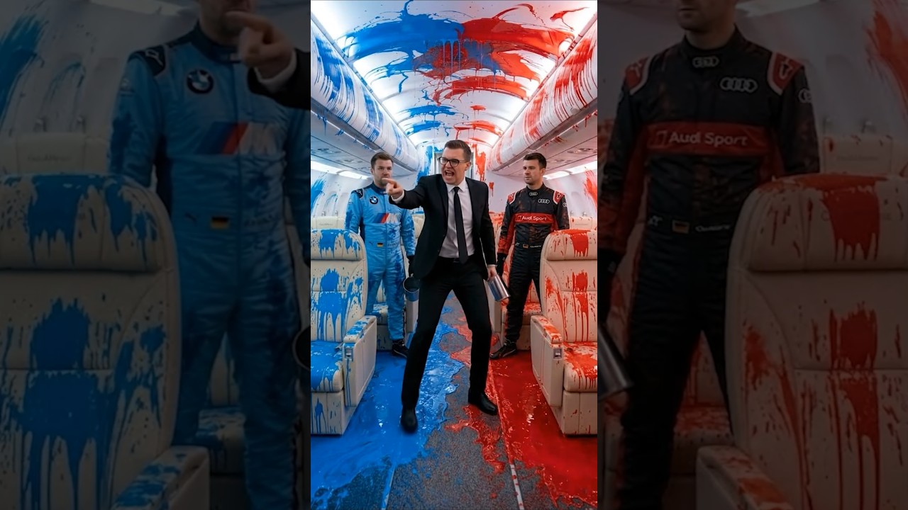 RED 🔴 OR BLUE 🔵? AUDI F1 VS. BMW M-POWER! ✈️🏎️ High-Altitude Epoxy Battle! 🤯 #supercars #bmw #audi