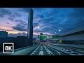 Dawn Drive from Tokyo to Chiba / 8K 60fps HDR / Car Ambience (No Music) / Binaural Audio