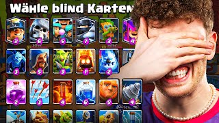 😱🤯BLIND KARTEN WÄHLEN, BIS ICH RAUSFLIEGE... (Rekord?) | Clash Royale Deutsch