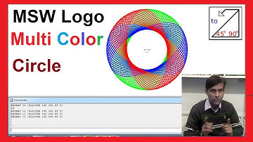 How to Create Multi Colour Ellipse in MSW Logo in Hindi Part - 7 || A color circle
