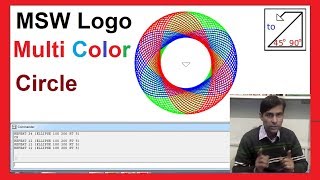 How to Create Multi Colour Ellipse in MSW Logo in Hindi Part - 7 || A color circle